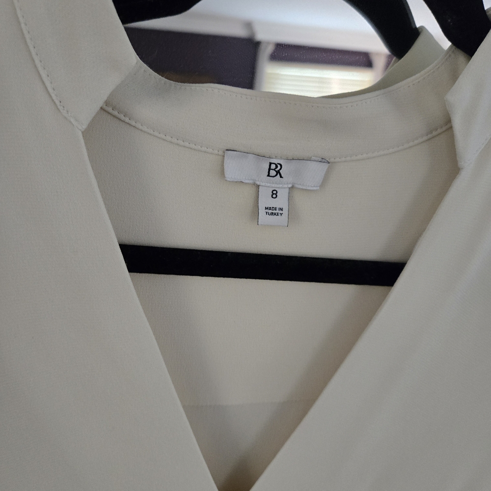 Banana Republic Cream Long Sleeve Dress - Picture 2 of 2